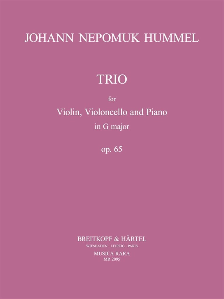 Klaviertrio G-dur op. 65